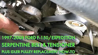 Ford F-150 Belt Tensioner, Serpentine Belt, and Idler Pulley Replacement How-To