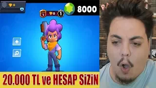 0 HESABA 2800 TL ELMAS (Herkes izlesin) Brawl Stars