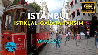 ⁴ᴷ⁵⁰ ISTANBUL WALK 🇹🇷 Galata Tower-İstiklal Street-Taksim Square.