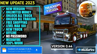 Update!! Truckers Of Europe 3 Mod Apk 0.44 Latest Version 2023 -Unlimited Money & Unlock All Trailer