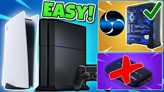 How to Stream and Record PS5 & PS4 With OBS to PC! NO CAPTURE CARD!