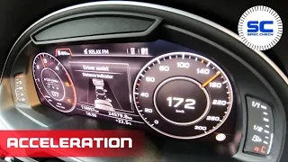 Audi Q7 3.0 TDI V6 Quattro 2015 200kW 272hp Acceleration TEST Racelogic