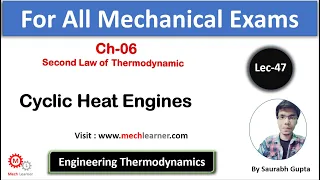 Cyclic Heat Engines | Second Law of Thermodynamics || Engineering Thermodynamics-47 ||