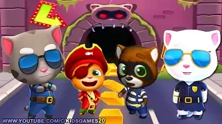 New in Talking Tom Gold Run - Superheroes Run Faster Gameplay MEDIEVAL Side Catch Robber HD