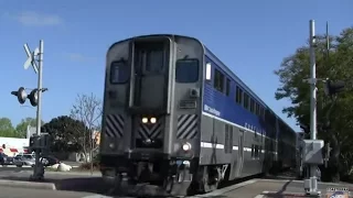 90 MPH Amtraks at Carlsbad Village - HD