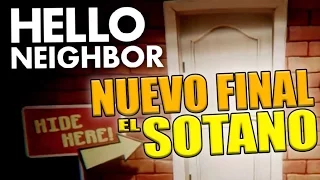 NUEVO FINAL del SOTANO + SECRETOS y OBJETOS / ENDING COMPLETO TODO DESBLOQUEADO -  Hello Neighbor