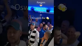 Rangers and Newcastle fans in Oswalds bar - Alan McGregor Testimonial match