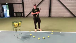 Anselme Tennis - How far forward can I toss the ball on my serve?