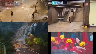 Black Rain in Hong Kong