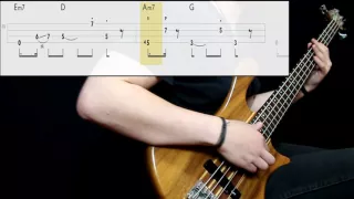 George Benson - Give Me The Night (Bass Only) (Play Along Tabs In Video)