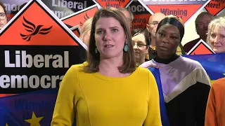 UK election: Lib Dem leader Jo Swinson addresses supporters in London | AFP