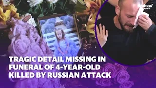 Tragic detail missing at funeral for 4-year-old killed by Russian missile attack | Yahoo Australia