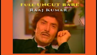 Filmon ka shauq mujhe pahle bhi nahi tha aur aaj bhi nahi hai | Raaj Kumar | A rare uncut interview