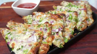 चिल्ली चीज़ टोस्ट | Chili Cheese Toast | Easy & Quick Snack  Recipe | Thin Crust Pizza Style