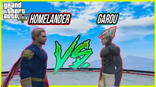 GTA 5 -Garou(OPM) vs Homelander SUPERHERO BATTLE