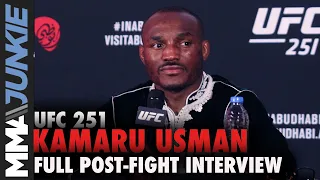 Kamaru Usman defends criticism of Jorge Masvidal win | UFC 251 post-fight interview