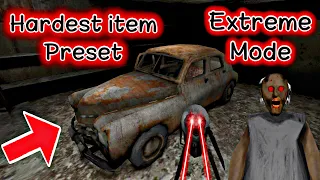 Granny 1.8 - Extreme Mode + Car Escape in The Hardest Item Preset