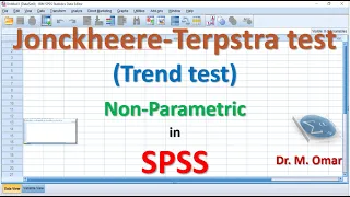 Jonckheere Terpastra test Trend test in SPSS