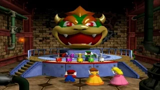 Mario Party 4 - Minigames - Battle - Bowser Bigger Blast