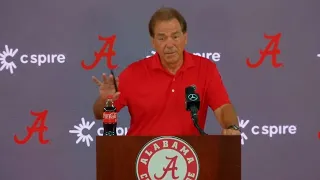 Nick Saban talks 'mental toughness' & Bryce Young's 'non-safety' following Alabama's win over Texas