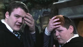 Harry & Ron fools Malfoy by turning into Crabbe & Goyle | Harry Potter and the Chamber of Secrets