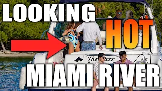 THOSE TAN LINES LOOK  H🔥T!! ( CHECK IT OUT ) | Miami River | Droneviewhd [ boats & yachts ]