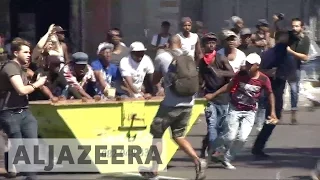 South Africa students protest against high tuition fees