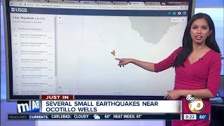 Swarm of earthquakes in Southern California