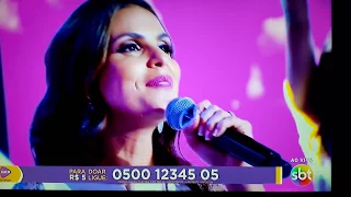 Aline Barros e Sílvio Santos No Teleton 2017