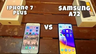 SAMSUNG A72 vs. IPHONE 7 PLUS SPEED TEST