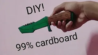 How To make CS:GO Huntsman knife out of cardboard | DIY!