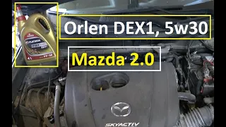 Mazda na oleju od Orlen | DEX1 5w30 | Ile ubyło po pół roku i 6 tys km