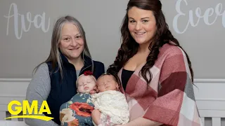 Family blessed with two “miracles” as mom and daughter give birth weeks apart l GMA Digital
