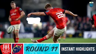 Ulster v Munster | Instant Highlights | Round 11 | URC 2022/23