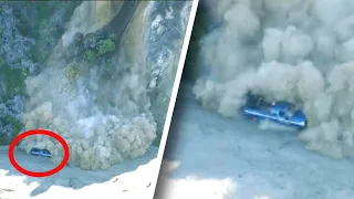 Caught on Camera: Southern California Landslide