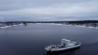 Вознесенье, р. Свирь, паром | Подпорожский район, Ленинградская область.