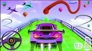 Ramp Car Stunts Racing Simulator 2024 - Impossible Mega Tracks 3D - Android GamePlay #10