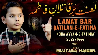 Noha Bibi Fatima 2023 | Lanat Bar Qatilan e Faitma | Mujtaba Haider | Ayam e Fatimiyah Noha 2023