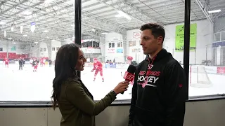 David Perron at Red Wings Training Camp