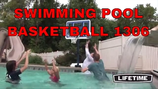 1306 Lifetime Clear Backboard Pool Basketball Hoop