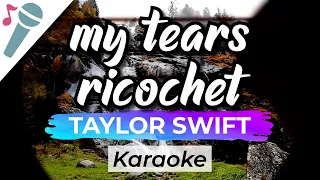 Taylor Swift – my tears ricochet - Karaoke Instrumental (Acoustic)