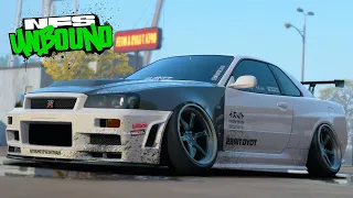 1200HP Nissan Skyline GT-R R34 V-Spec - Need For Speed Unbound Gameplay & Customization