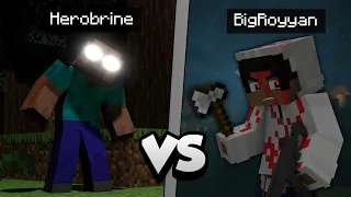 Aku Melawan HEROBRINE Di Minecraft Dengan Mode Psikopet