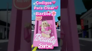 BARBIE CODIGOS #robloxedit #parati #brookhavenrp #tendencias #barbie #shorts #videoshort
