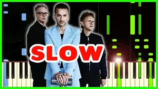 Enjoy The Silence (Depeche Mode) Slow Piano 50% Speed + Sheet Music