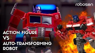 Robosen Elite Optimus Prime REVIEW! Stop Motion Prime VS AN ACTUAL FUNCTIONING ROBOT