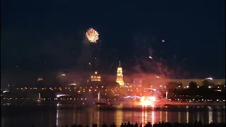 салют в Перми на день города, на день России, 12 июня 2023