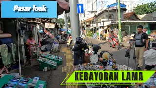 Tracing the flea market under the fly over KEBAYORAN LAMA south jakarta [4]K