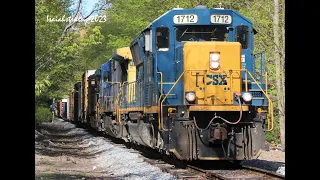 Chasing CSX SD40E3 Leading on the Worcester Main! [5-5-23]