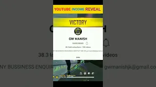 Freefire Ka Short Creator Ki Income Reveal || YouTuber Ki Monthly Earning #shorts#factrg#freefire